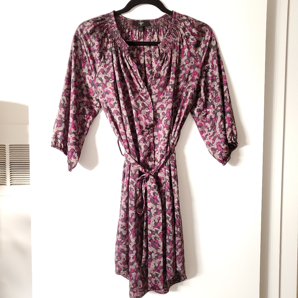 * About To Donate * Aqua Silver Purple & Black Dress